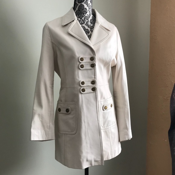 Wilsons Leather Jackets & Blazers - White Leather Coat